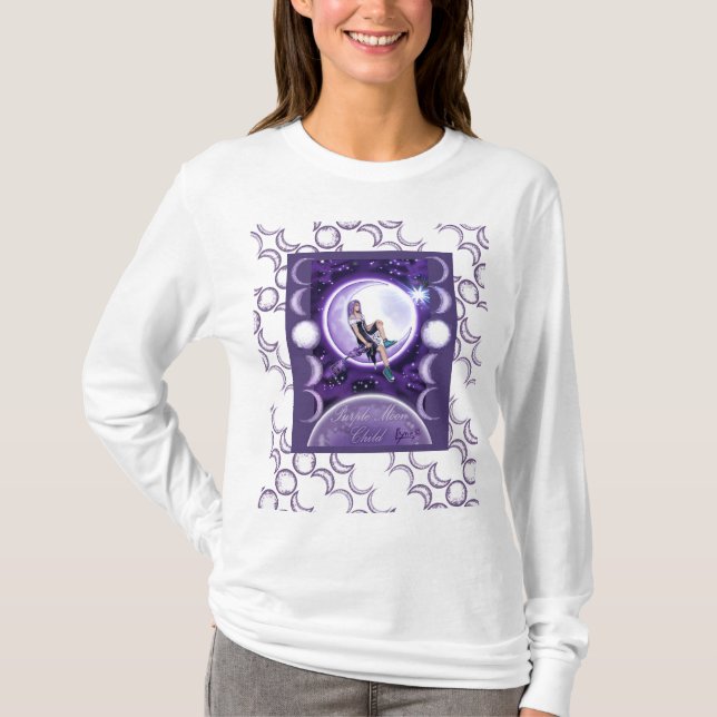 Purple Moon Child T-Shirt (Front)