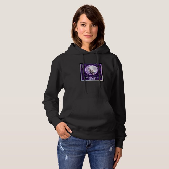 Purple Moon Child T-Shirt Hoodie (Front Full)