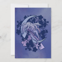 Purple Moon Goddess Wiccan Triple Moon Symbol