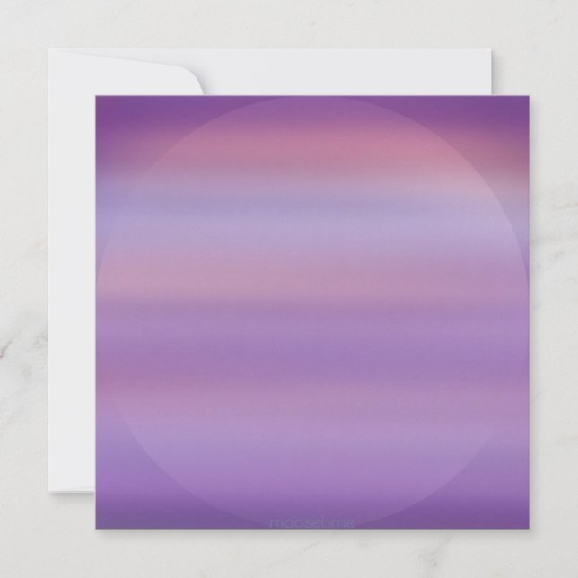 Purple Moon Mist Invitations (Front)