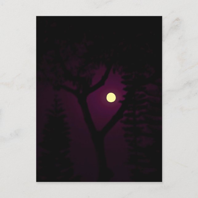Purple moon postcard (Front)