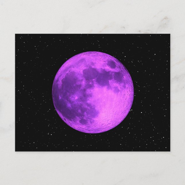 Purple Moon -Space Stars- Postcard (Front)