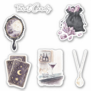Purple Moon Stars Tarot Cards
