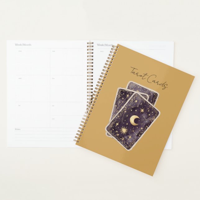 Purple Moon Stars Tarot Cards Planner (Display)