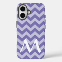 Purple Moroccan Moods Chevrons with Monogram