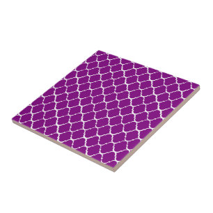 Purple Moroccan Style Tile