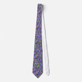 Purple Mosaic Abstract Tie