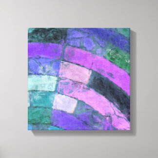 Purple Mosaic Canvas Print