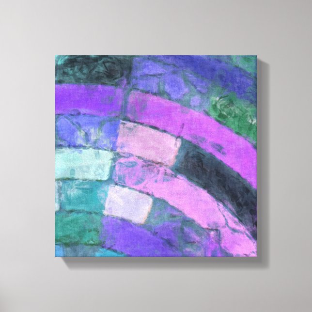 Purple Mosaic Canvas Print (Front)