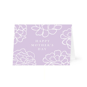 Purple Mothers Day Card