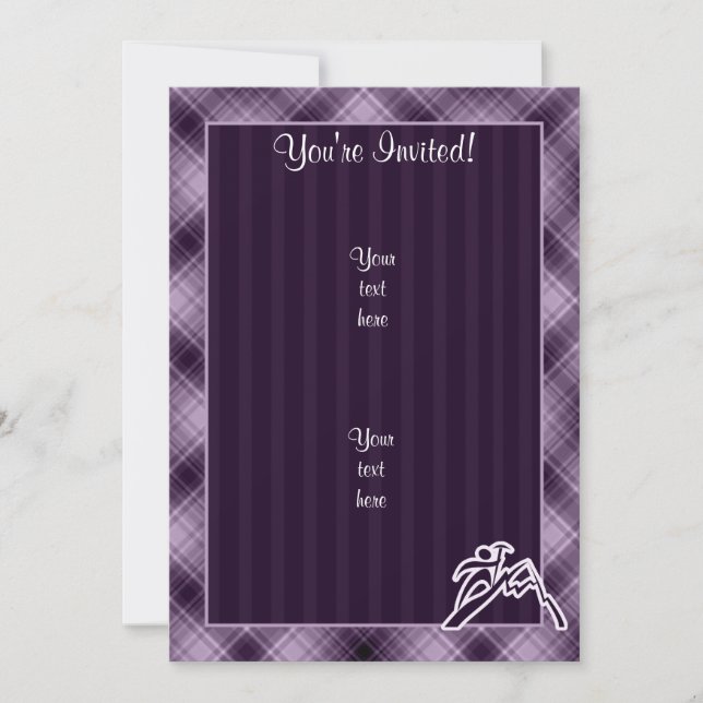 Purple Mountain Climbing Invitation (Front)