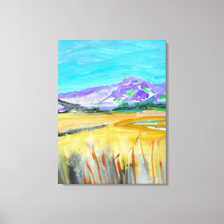 Purple Mountain & Golden Canvas Print