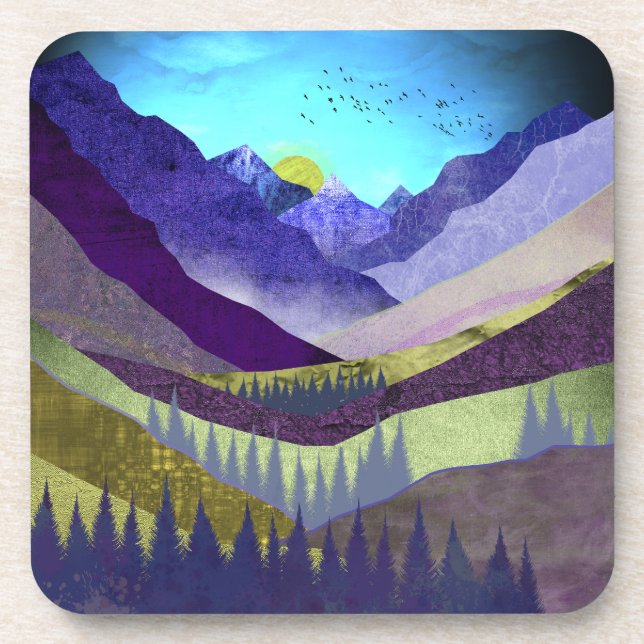 Purple Mountains Majesty Coaster (Front)