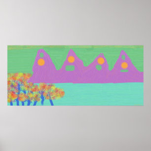 Purple Mountains Poster