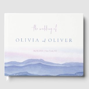 Purple Mountains Wedding  Guest Book