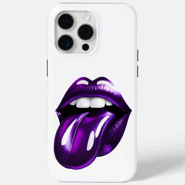 Purple mouth Case-Mate iPhone case (Back)