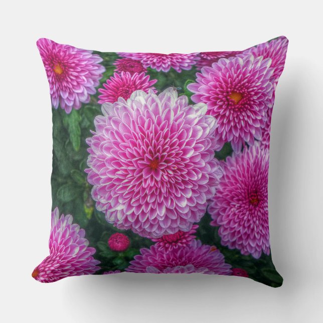 Purple Mums Cushion (Front)