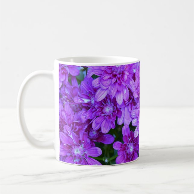 Purple Mums Mug (Left)