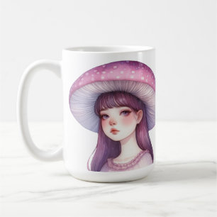 Purple Mushroom Girl Coffee Mug