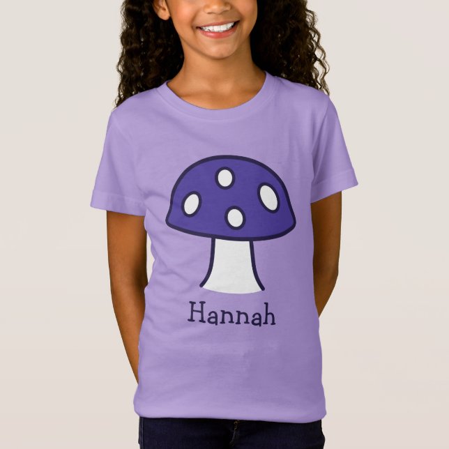Purple Mushroom T-Shirt (Child) (Front)