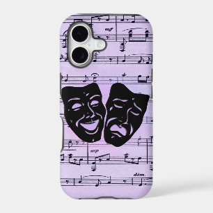 Purple Music and Theatre Masks