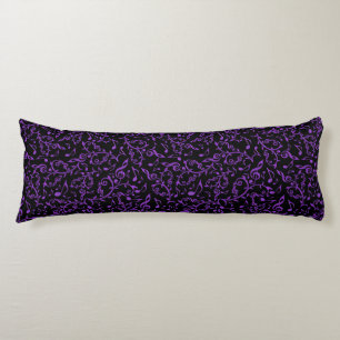 Purple Music Notes on Your Choice of Colour Pillow