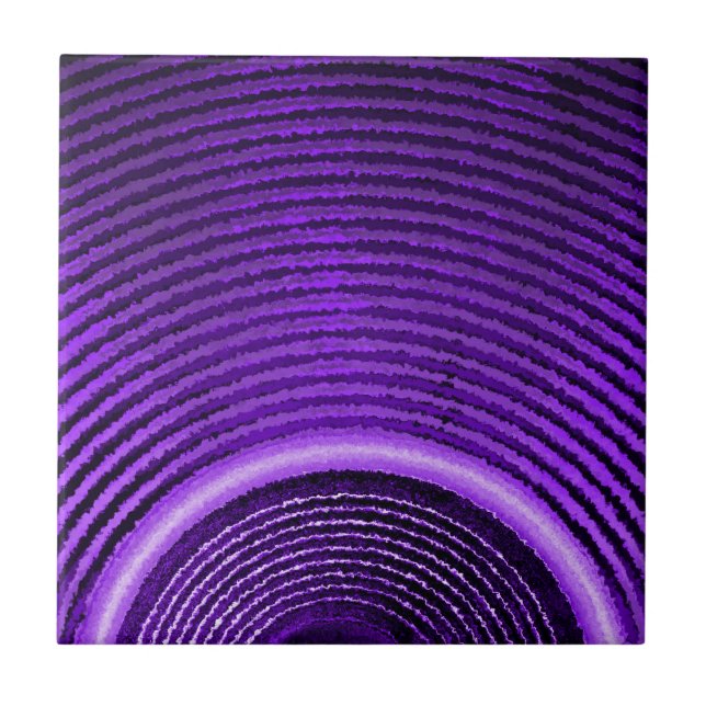 Purple music speaker and sound waves tile (Front)