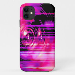 Purple music speakers Case-Mate iPhone case
