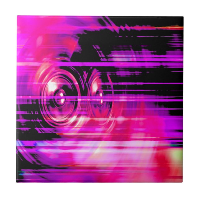 Purple music speakers tile (Front)