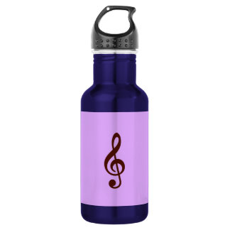 Purple Musical Note 532 Ml Water Bottle