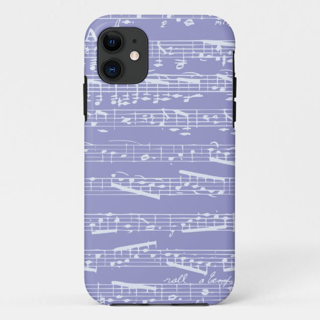 Purple Musical Notes iphone 5 case (Back)