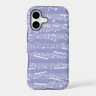 Purple Musical Notes iphone 5 case