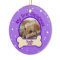 Purple My First Christmas Custom Photo Name Dog