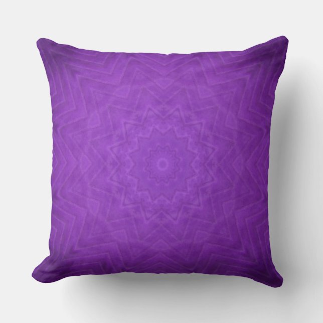 Purple Mystical Mandala Cushion (Front)