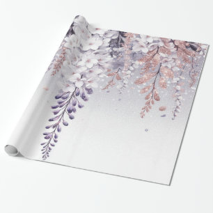 Purple Mystical Wisteria Drift Wrapping Paper