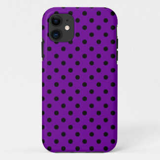 Purple n Black Dots iPhone 5 Case-Mate iPhone 11 Case