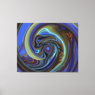 Purple N Gold Dream Catcher Abstract Canvas Print