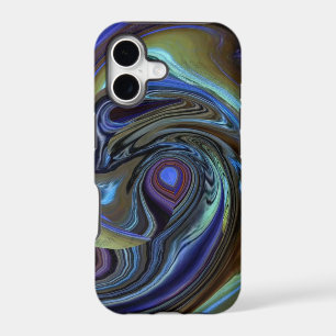 Purple N Gold Feather Abstract iPhone 5 case