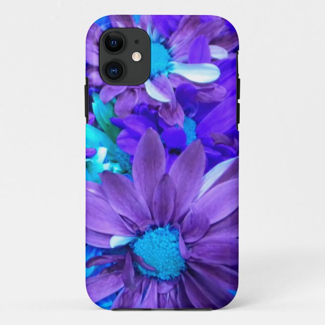 Purple N Turquiose Bouquet iPhone 5 Case (Back)