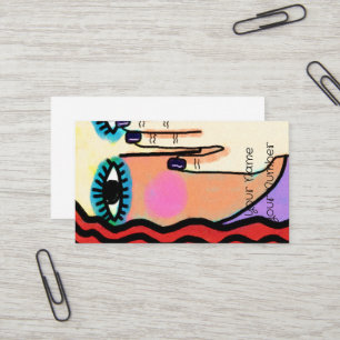 Purple Nails Manicurist Business Card