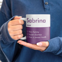 Purple Name Definition Custom Funny Birthday