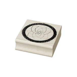 Purple Native American Dreamcatcher Rubber Stamp