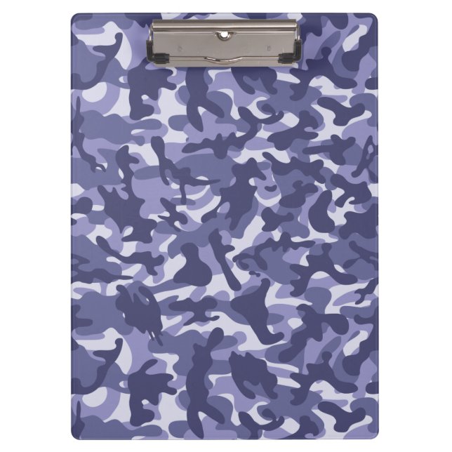 Purple Navy Camouflage   Clipboard (Front)