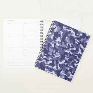 Purple Navy Camouflage   Planner