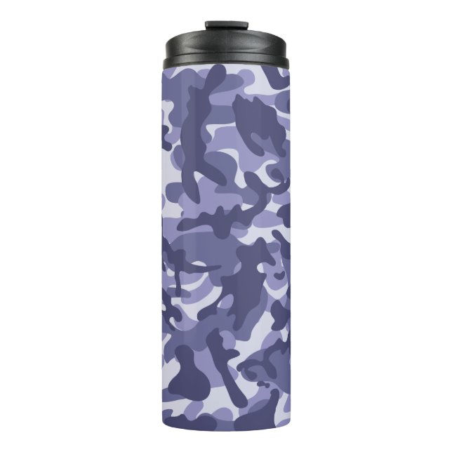 Purple Navy Camouflage   Thermal Tumbler (Front)