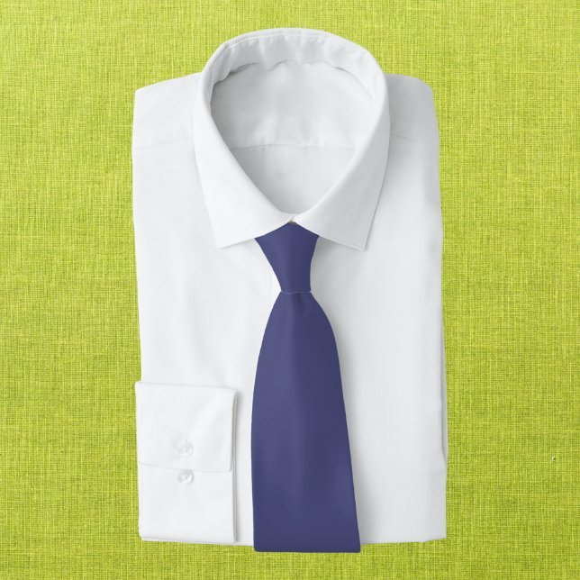 Purple Navy Solid Colour Tie (Creator Uploaded)