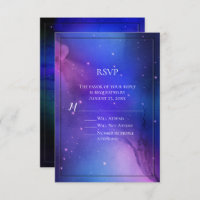 Purple Nebula Celestial Art Outer Space Wedding