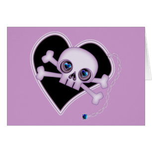 Purple Neon Skull