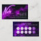 Purple Neon & Smoke Nail Salon Loyalty Card