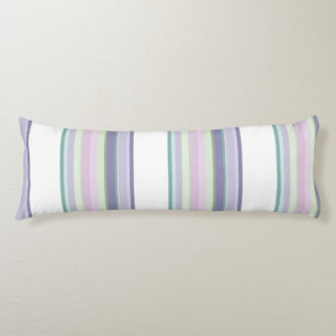 Purple, Neptune, sea green, and Lavender stripes Body Cushion